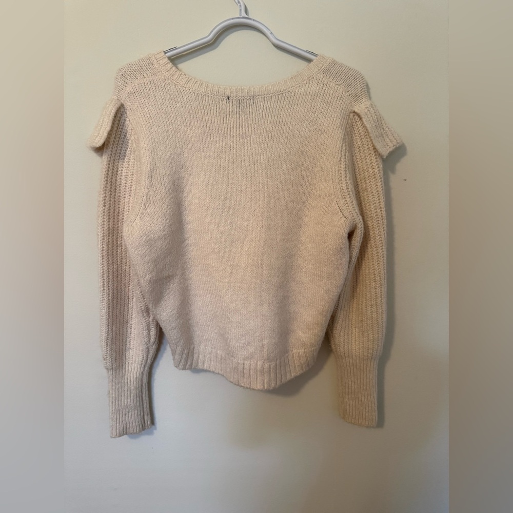 Wild Fable Cream Ruffle Sweater - Picture 5 of 7